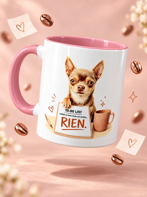 MUG HUMOURISTIQUE CHIHUAHUA TO DO LIST