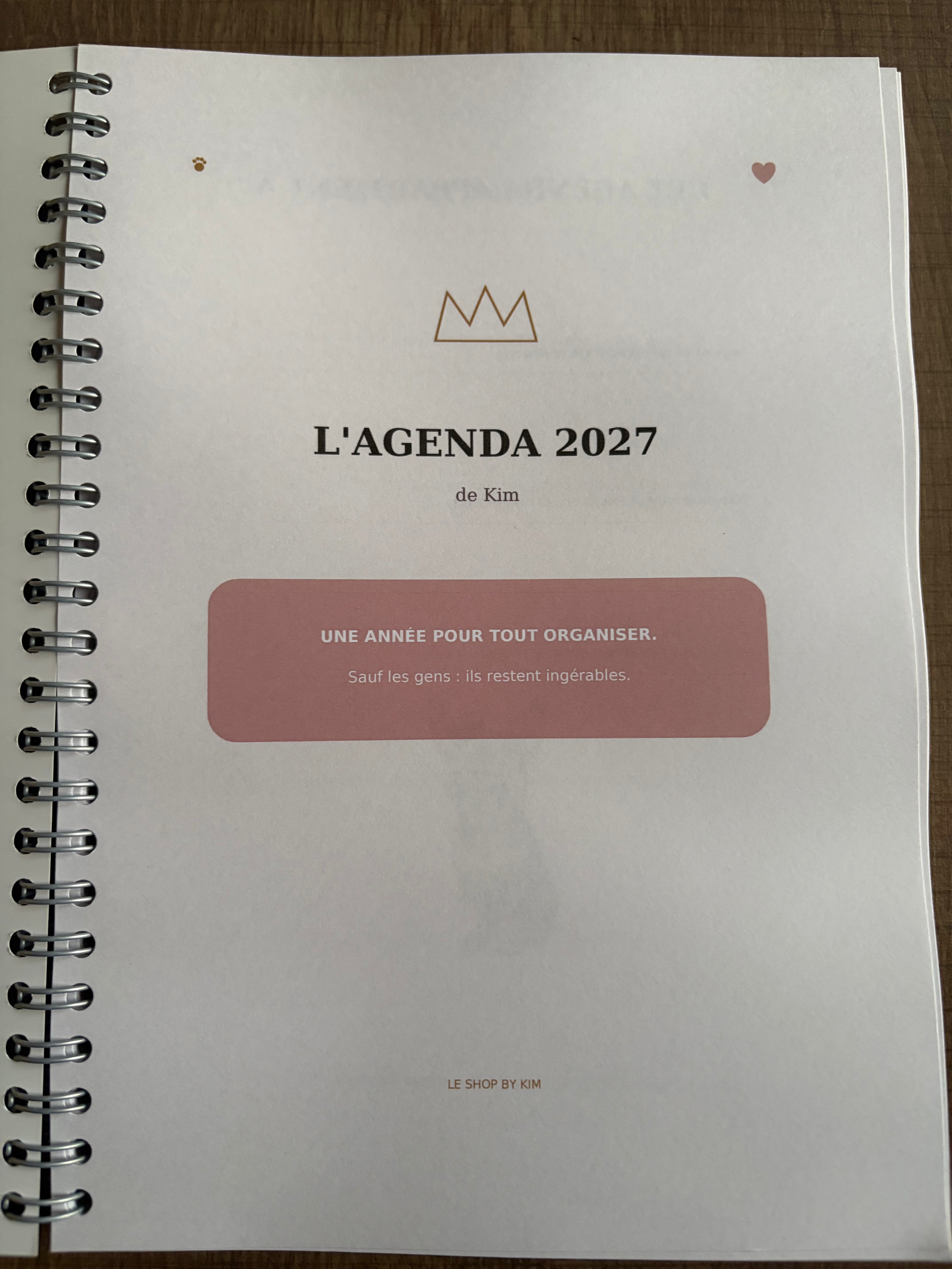 Agenda 2027 de Kim – Guide de survie du bureau